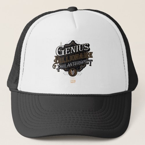 Genius Billionaire Philanthropist Ornate Graphic Trucker Hat