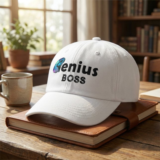 Genius Boss, Personalized Text or Name Hat (Creator Uploaded)