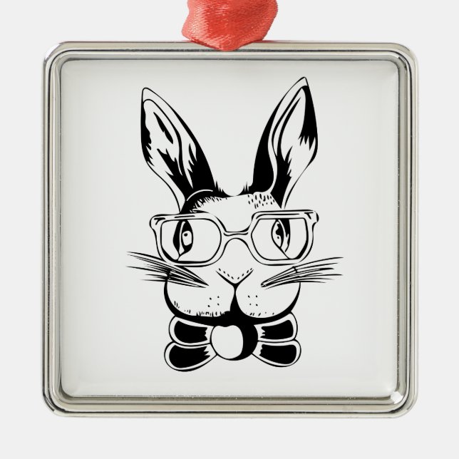 Genius Bun Metal Ornament (Front)