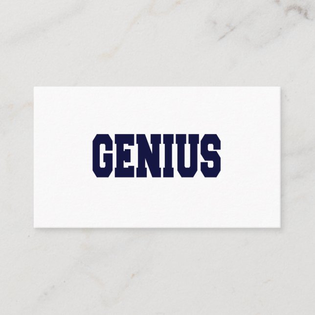 genius business card (Front)