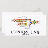 Genius DNA (DNA Replication Humor) (Front/Back)