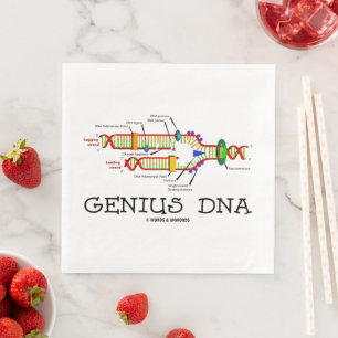 Genius DNA Molecular Biology Humor Paper Dinner Napkins