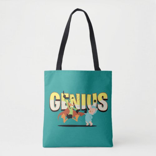 Genius Duck Dodgers  Eager Young Space Cadet Tote Bag