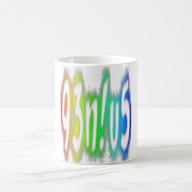 Genius Funny Rainbow Colors Typography Coffee Mug (Center)