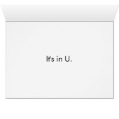 Genius is in You Cards (Inside Horizontal (Bottom))