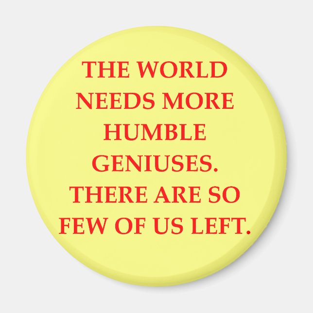 genius joke magnet (Front)