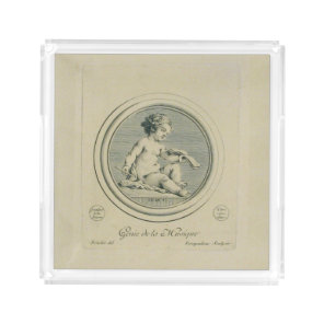 Genius of Music- Madame de Pompadour - Vintage Acrylic Tray