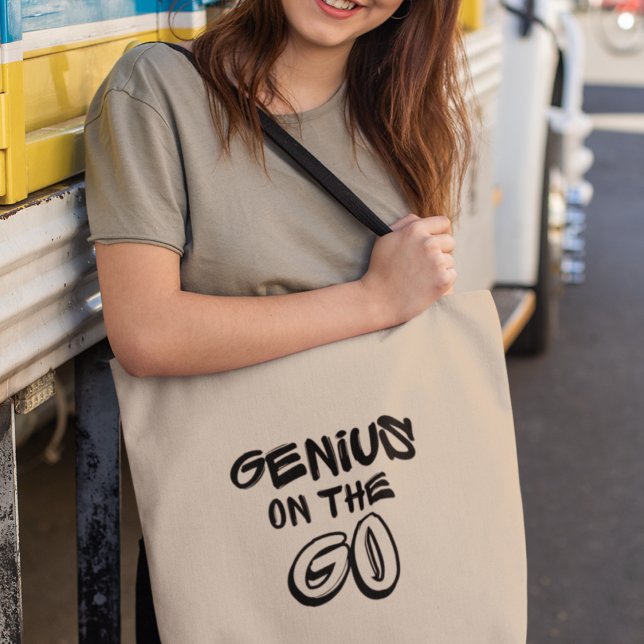 Genius on the Go Graduation Student Gift Tote Bag (Make it yours now and embrace your inner genius!)