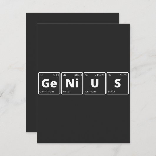 Genius - Periodic Table (Front/Back)