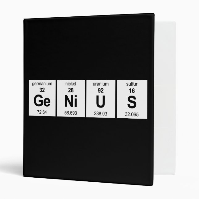 GeNiUS Periodic Table Binder (Front/Inside)