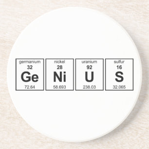 GeNiUS Periodic Table Drink Coaster