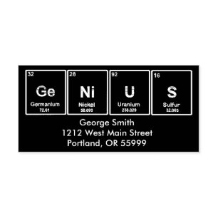 GeNiUS Periodic table elements custom stamp
