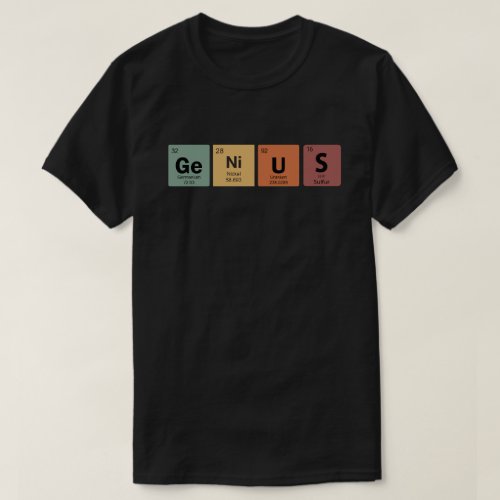 Genius _ Periodic Table Essential T_Shirt