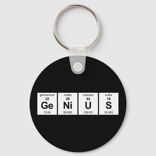 GeNiUS Periodic Table Keychain (Front)