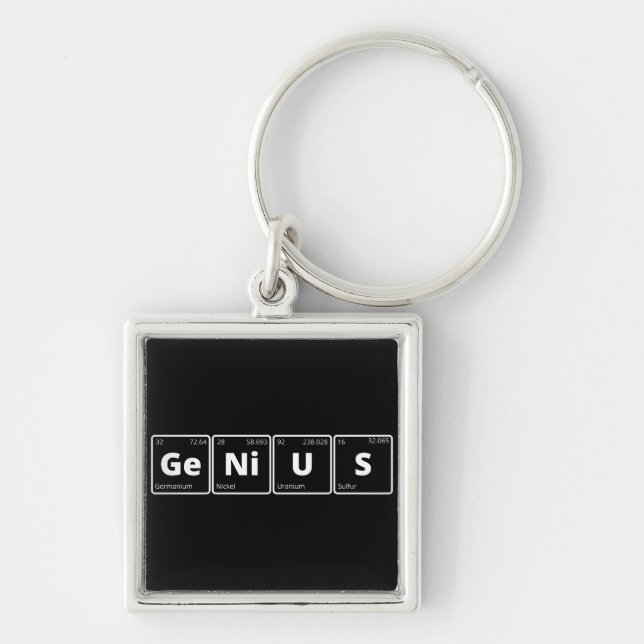Genius - Periodic Table Keychain (Front)