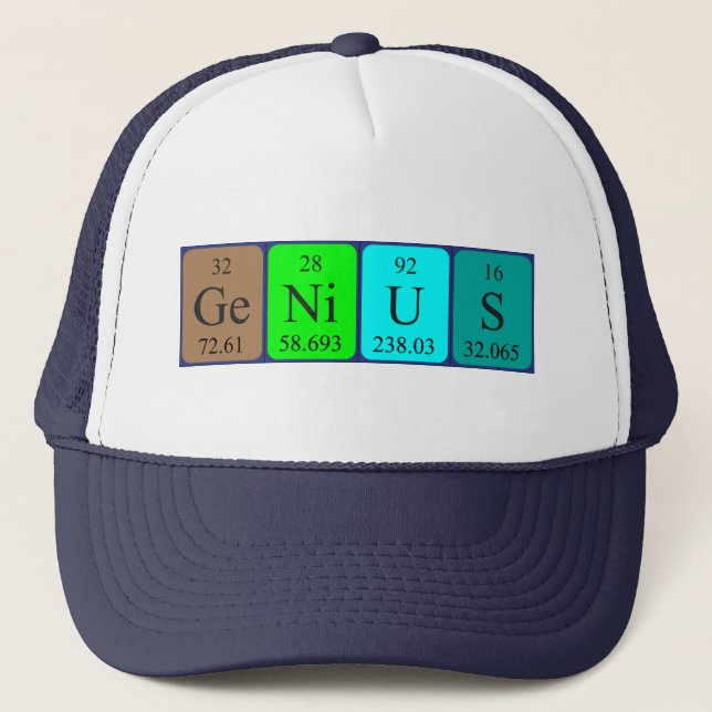 Genius periodic table name hat A (Front)