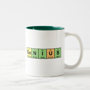 Genius - Periodic Table of Elements Products Two-Tone Coffee Mug