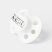 GeNiUS Periodic Table Pacifier (Front Right)