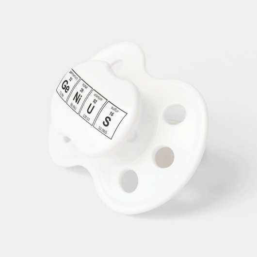 GeNiUS Periodic Table Pacifier (Front Right)