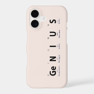 'Genius' Periodic Table - Soft Blush Beige iPhone 17 Case