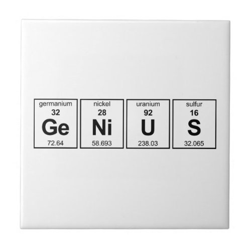 GeNiUS Periodic Table Tile