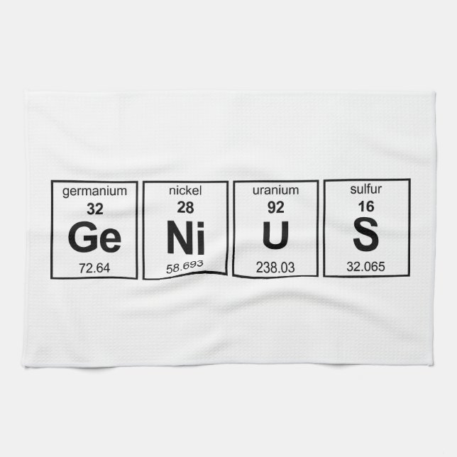 GeNiUS Periodic Table Towel (Horizontal)