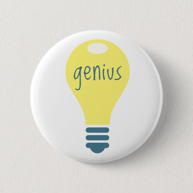 Genius Pinback Button (Front)