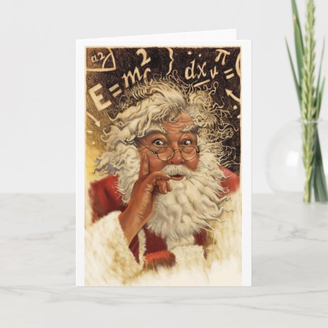 Genius Santa Holiday Card (Front)