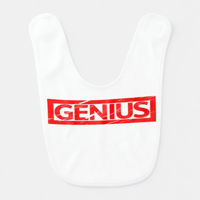 Genius Stamp Baby Bib (Front)
