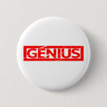 Genius Stamp Pinback Button