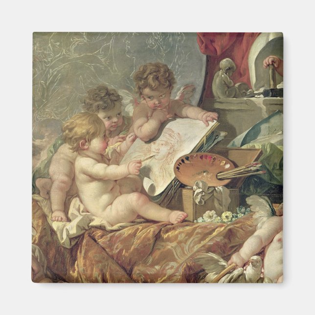 Genius Teaching the Arts, 1761 Magnet (Front)