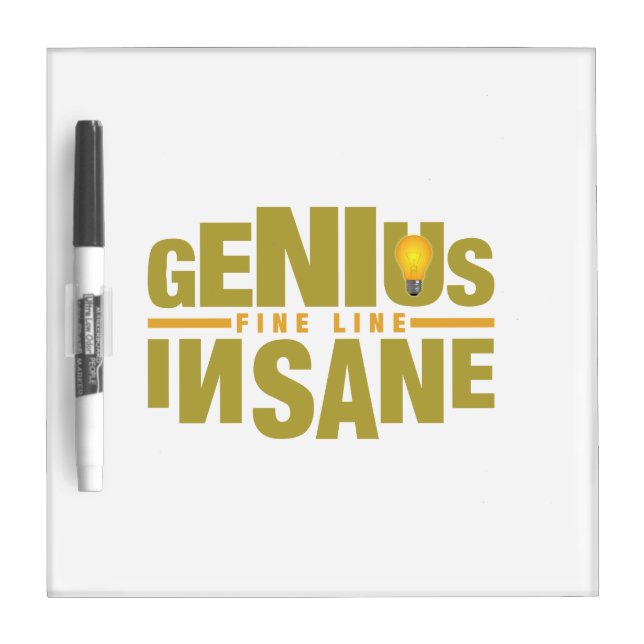 GENIUS VS INSANE custom message board (Front)