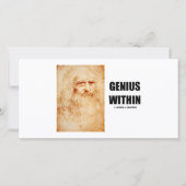 Genius Within (Leonardo da Vinci Self-Portrait) (Front)