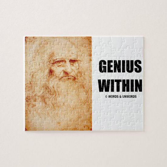 Genius Within (Leonardo da Vinci Self-Portrait) Jigsaw Puzzle