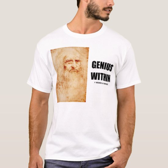 Genius Within (Leonardo da Vinci Self-Portrait) T-Shirt