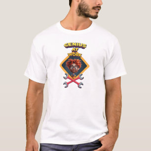 genius work funny geek repair computer animation c T-Shirt