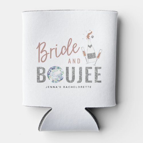 GENNA  Bride and Boujee Rose Gold Bachelorette Can Cooler