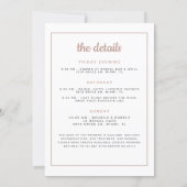 GENNA Rose Gold Bride and Boujee Champagne Invitation (Back)