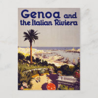 Genoa and the Italian Rivera Vintage Poster Restor