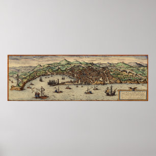 Genoa Italy circa 1560 Poster