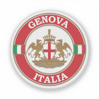 Genoa Italy Circle Emblem Sticker