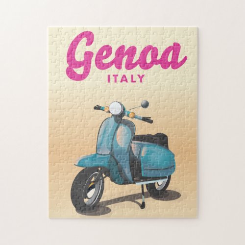 Genoa Italy scooter Jigsaw Puzzle