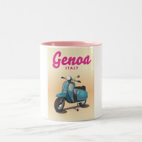 Genoa Italy scooter Two_Tone Coffee Mug