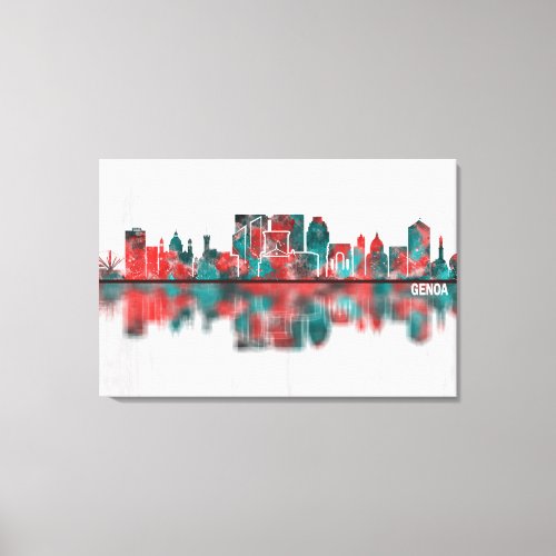 Genoa Skyline Canvas Print