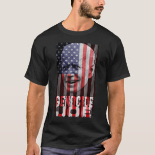 Genocide Joe Biden Anti Biden American Flag Vampir T-Shirt