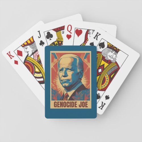  Genocide Joe Impeach Biden Palestine Gaza Playing Cards