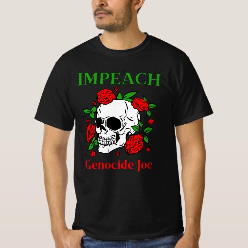 Genocide Joe Impeach Biden Palestine Gaza T_Shirt