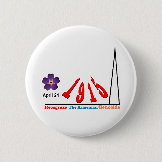  Genocide Memorial  Button (Front)