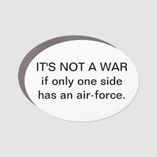 Genocide's Not War Hankamer Artjunkhaus Peace Love Car Magnet