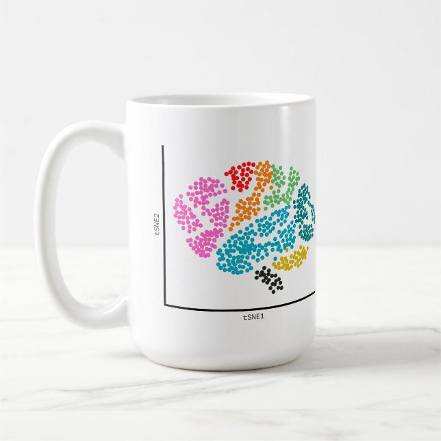 Genomics Single Cell Brain Coffee Mug (Left)